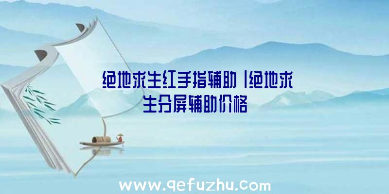 「绝地求生红手指辅助」|绝地求生分屏辅助价格